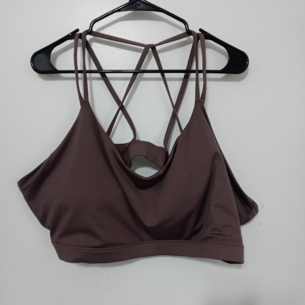 Old Navy Active Women's 4x padded Athletic Sports bra Mocha New